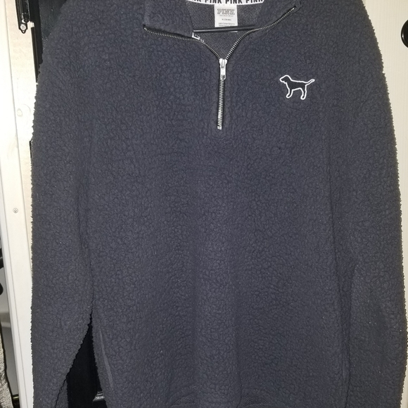 Victoria Secret Sherpa Quarter Zip Shirt,Never Worn - Picture 2 of 3